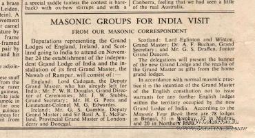 Комплект регионального Великого Писца Капитула Королевской Арки с документами.