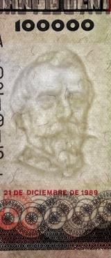 100.000 инти 1989 г.