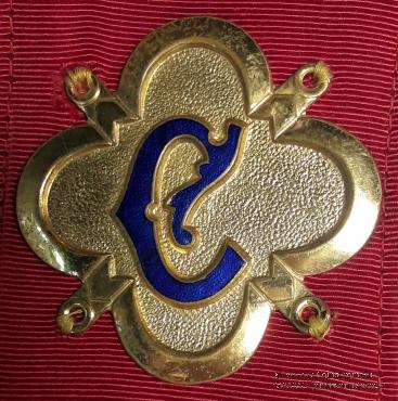 Церемониальная нашейная лента Ложи LOYAL SEDGEMOOR LODGE № 9148. 