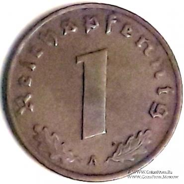 1 рейхспфеннинг 1937 г. (А)