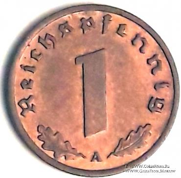 1 рейхспфеннинг 1939 г. (А)