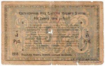 5 рублей 1918 г. (Слуцк)