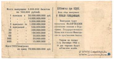 500.000 рублей 1922 г.