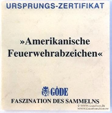 Жетон пожарных. США.