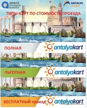 Транспортная карта Анталии 2020 г. (Турция)