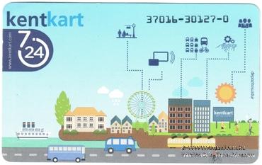 Транспортная карта Kentkart 7/24 2021 г. (Турция)