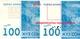 100 сомов 2009 Киргиз  СА № 8019754 брак гологр на РВ сравн