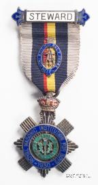 Знак RMIB 1930. STEWARD ROYAL MASONIC INSTITUTION FOR BOYS.  – Королевский Масонский институт для мальчиков.