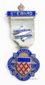 Знак RMIB 1937. STEWARD ROYAL MASONIC INSTITUTION FOR BOYS.  – Королевский Масонский институт для мальчиков.