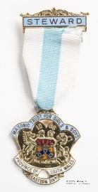 Знак MTGB 1986. STEWARD Masonic Trust for Girls and Boys. 