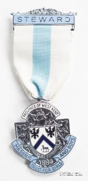 Знак MTGB 1990. STEWARD Masonic Trust for Girls and Boys.