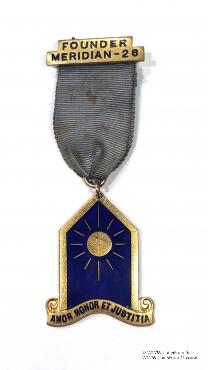 Знак основателя Ложи Meridian-28.