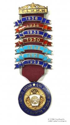 Знак STEWARD (Mark Master Mason) масонов Мастеров Метки