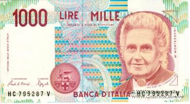 1.000 лир 1990 г.