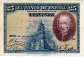 25 песет 1928 г.