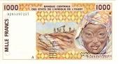1.000 франков 1998 г.