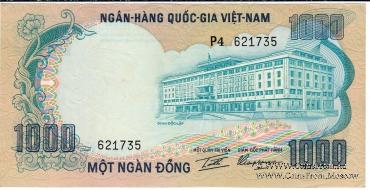 1.000 донгов 1972 г.