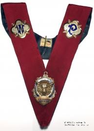 Церемониальная нашейная лента Ложи LOYAL SEDGEMOOR LODGE № 9148. 
