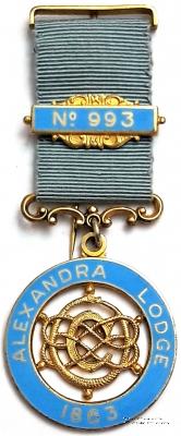 Юбилейный знак 100-летие Ложи (ALEXANDRA LODGE № 993).
