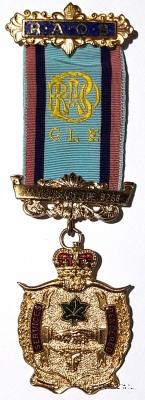 Знак За службу в честь годовщины Ложи.