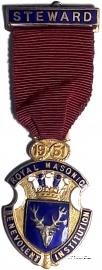 Знак STEWARD ROYAL MASONIC BENEVOLENT INST. – Королевский Масонский Благотворительный институт
