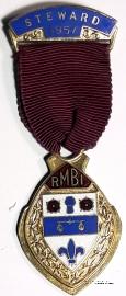 Знак STEWARD ROYAL MASONIC BENEVOLENT INST. – Королевский Масонский Благо-творительный институт
