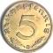 5 рейхспфеннингов 1938 г. (D)