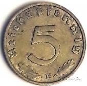 5 рейхспфеннингов 1939 г. (E)