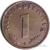 1 рейхспфеннинг 1937 г. (А)