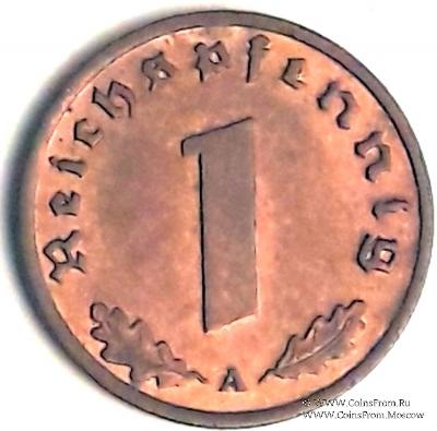 1 рейхспфеннинг 1939 г. (А)