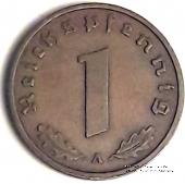 1 рейхспфеннинг 1940 г. (А)