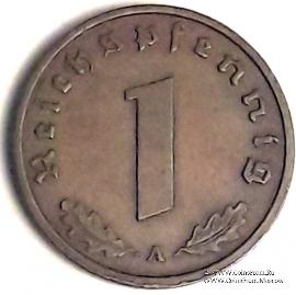 1 рейхспфеннинг 1940 г. (А)