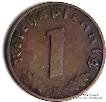  1 рейхспфеннинг 1937 г. (Е)