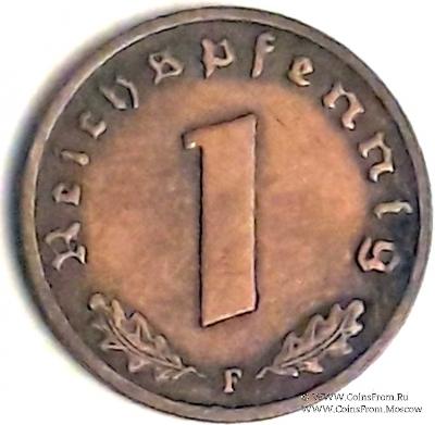 1 рейхспфеннинг 1938 г. (F)