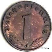 1 рейхспфеннинг 1938 г. (J)