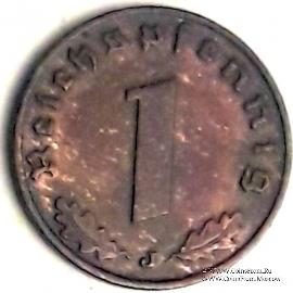 1 рейхспфеннинг 1938 г. (J)