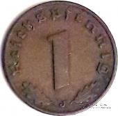 1 рейхспфеннинг 1939 г. (J)