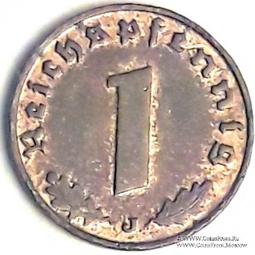 1 рейхспфеннинг 1940 г. (J)