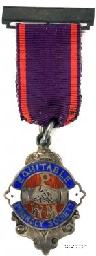Знак  EQUITABLE FRIENDLY SOCIETY - РАВНОПРАВНОЕ ДРУЖЕСКОЕ ОБЩЕСТВО (В короб-ке).