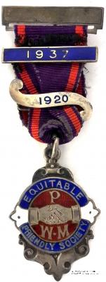 Знак  EQUITABLE FRIENDLY SOCIETY - РАВНОПРАВНОЕ ДРУЖЕСКОЕ ОБЩЕСТВО (В короб-ке).