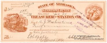 Банковский чек 1899 г.