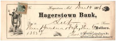 Банковский чек 1874 г.