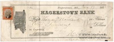 Банковский чек 1873 г.