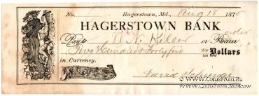 Банковский чек 1875 г.