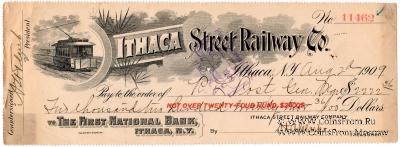 Банковский чек 1909 г.