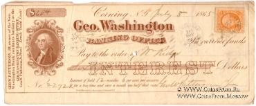 Банковский чек 1865 г.