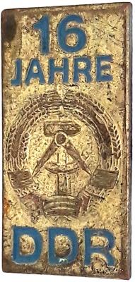 Знак 16 лет ГДР. Германия