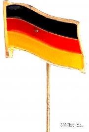 Значок флаг ГДР. Германия