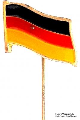 Значок флаг ГДР. Германия