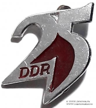Значок 25 лет ГДР. Германия